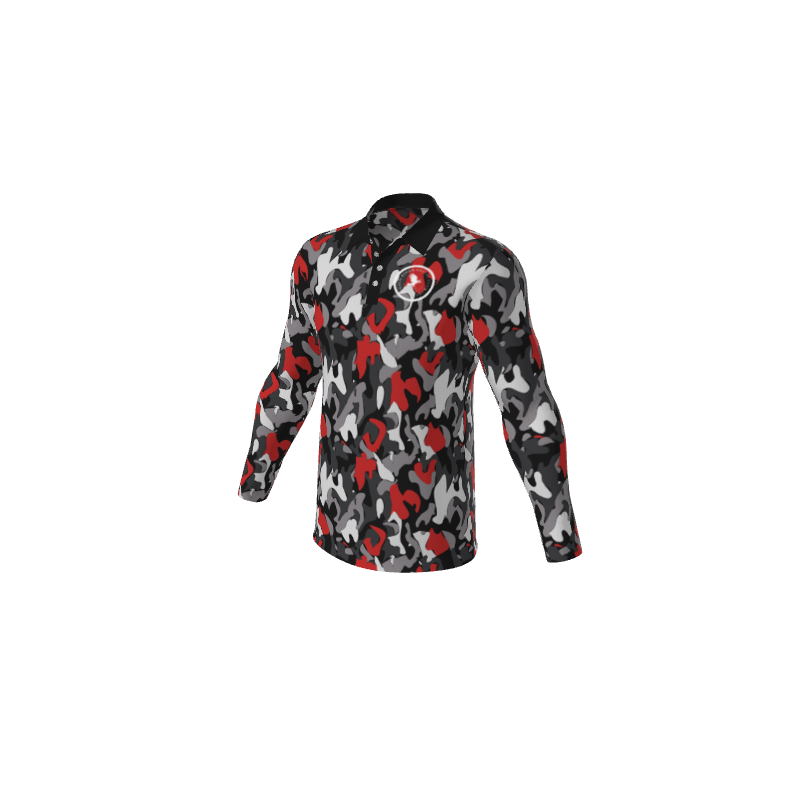 Polo Shirts Camo Mens Active Long Sleeve Polo. (x 26)