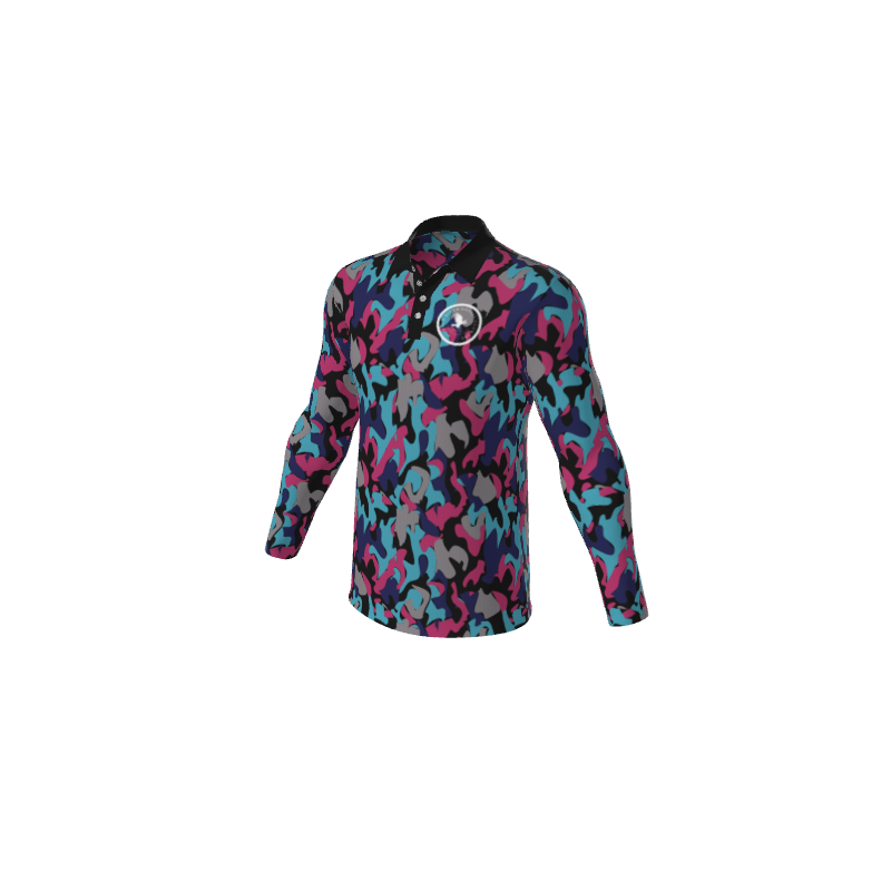Polo Shirts Camo Mens Active Long Sleeve Polo. (x 26)