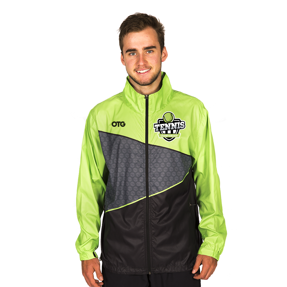 Green and 2025 black windbreaker