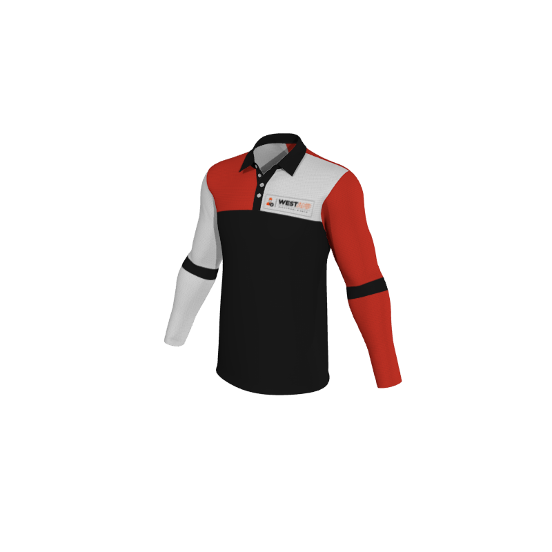 Design Your Own Polo Shirts 1.2 Mens Active Long Sleeve Polo. (x 5)
