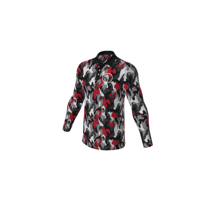 Polo Shirts Camo Mens Active Long Sleeve Polo. (x 106)