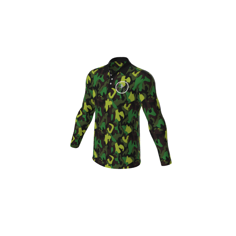 Polo Shirts Camo Mens Active Long Sleeve Polo. (x 72)