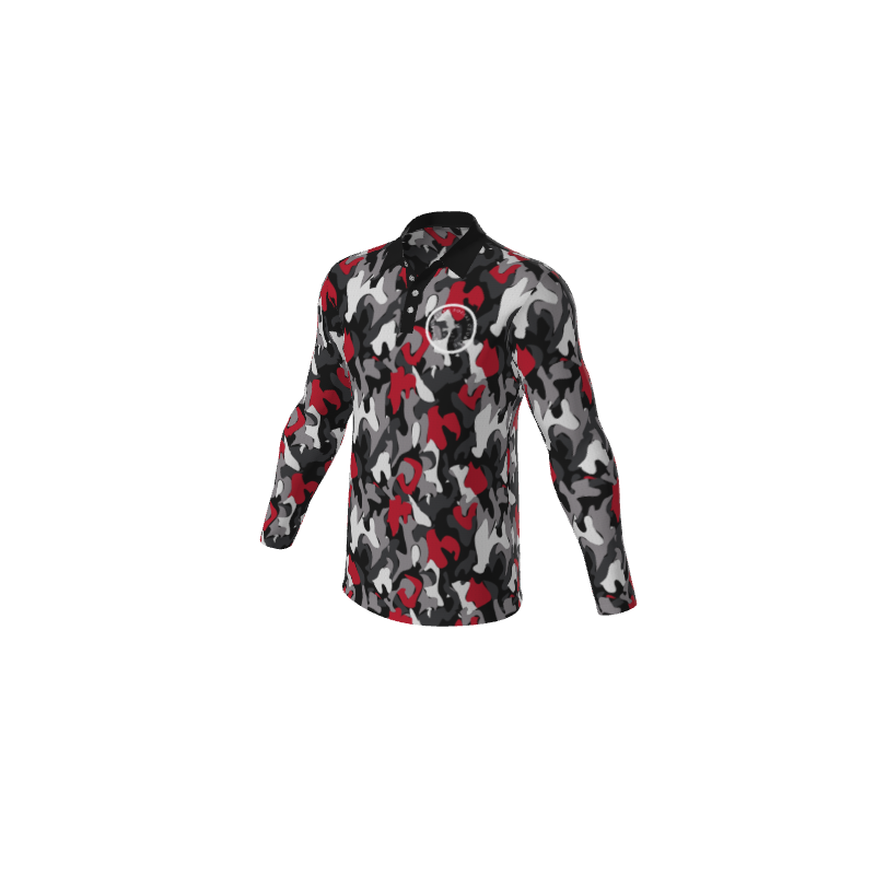 Polo Shirts Camo Mens Active Long Sleeve Polo. (x 77)