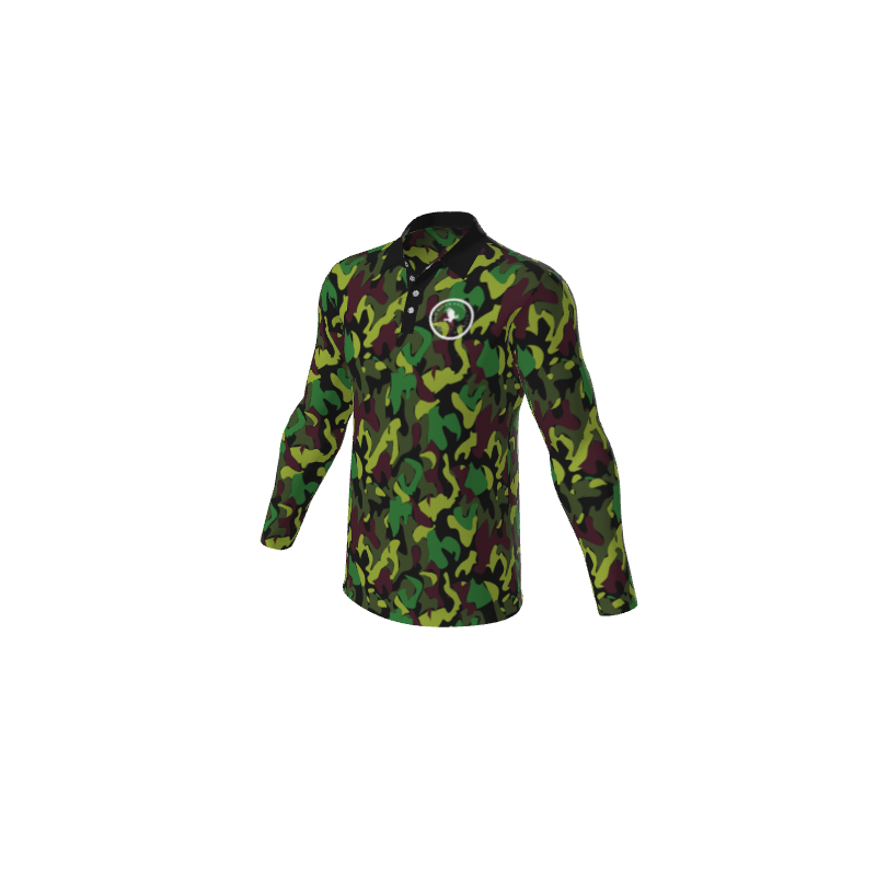 Polo Shirts Camo Mens Active Long Sleeve Polo. (x 26)