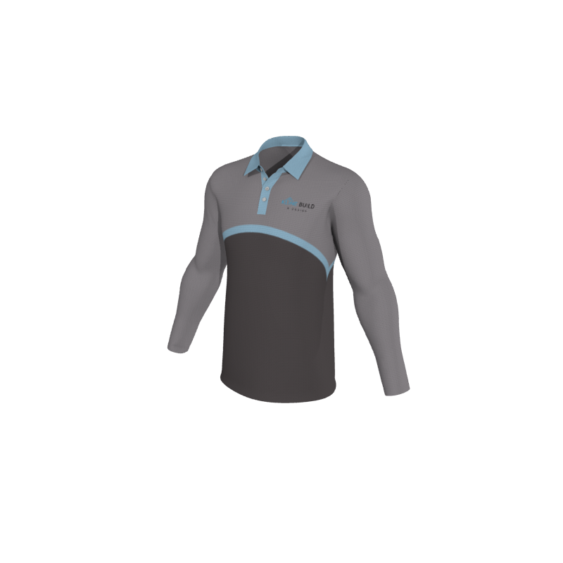 Design Your Own Polo Shirts 1.17 Mens Active Long Sleeve Polo. (x 5)