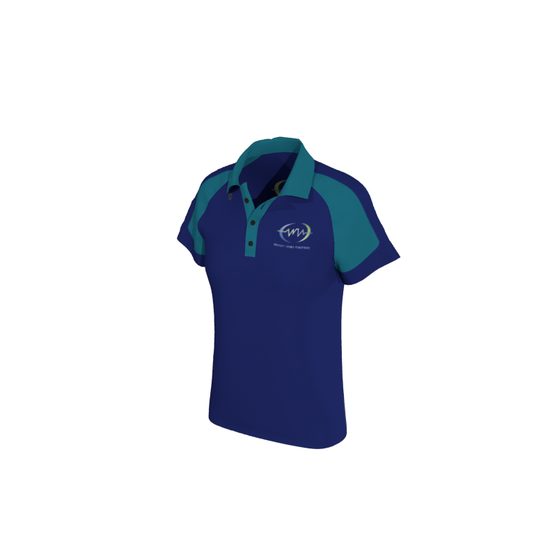 Design Your Own Polo Shirts 1.12 Womens Active Raglan Polo. (x 5) - OTG - Create Custom Gear