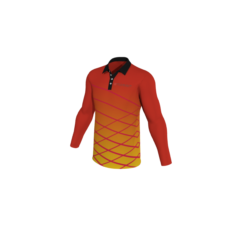 Design Your Own Polo Shirts 1.12 Mens Active Long Sleeve Polo. (x 5)