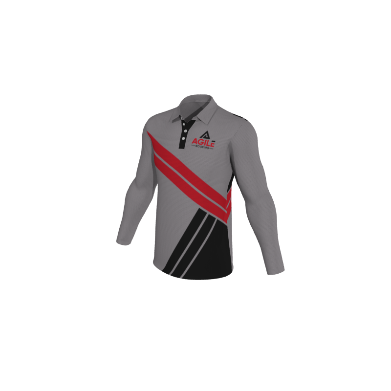 Design Your Own Polo Shirts 1.14 Mens Active Long Sleeve Polo. (x 10) - OTG - Create Custom Gear