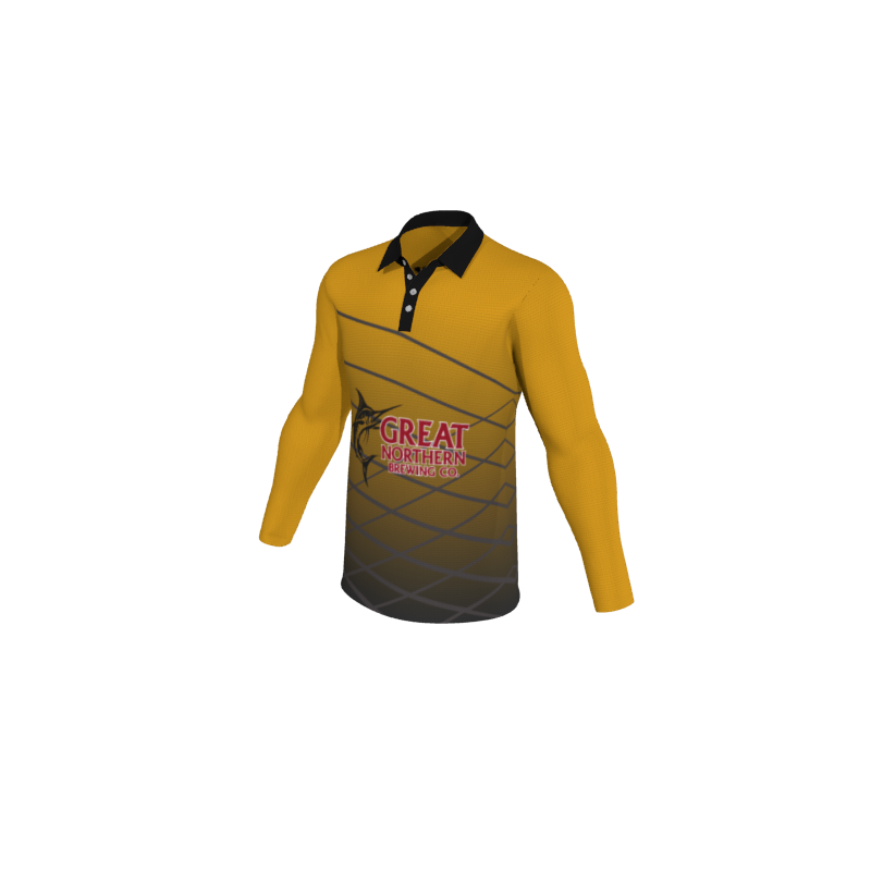 Design Your Own Polo Shirts 1.12 Mens Active Long Sleeve Polo. (x 5) - OTG - Create Custom Gear