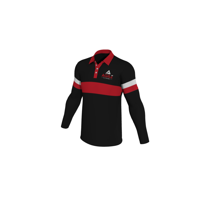 Design Your Own Polo Shirts 1.16 Mens Active Long Sleeve Polo. (x 10) - OTG - Create Custom Gear