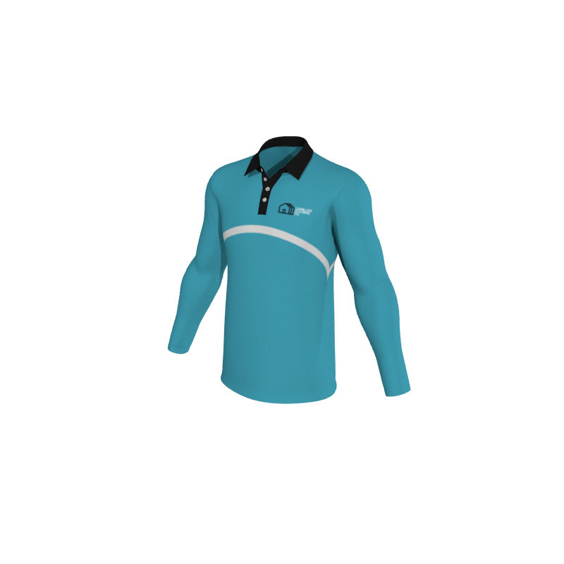 Design Your Own Polo Shirts 1.17 Mens Active Long Sleeve Polo. (x 9)