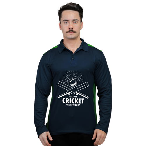 Raglan Cricket Polo (LS)