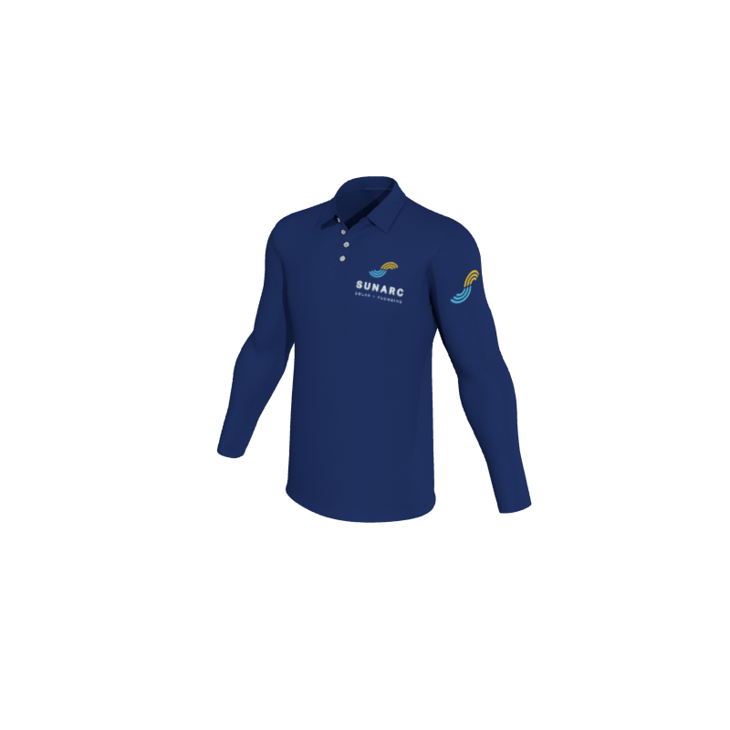 Design Your Own Polo Shirts 1.5 Mens Active Long Sleeve Polo. (x 5) - OTG - Create Custom Gear