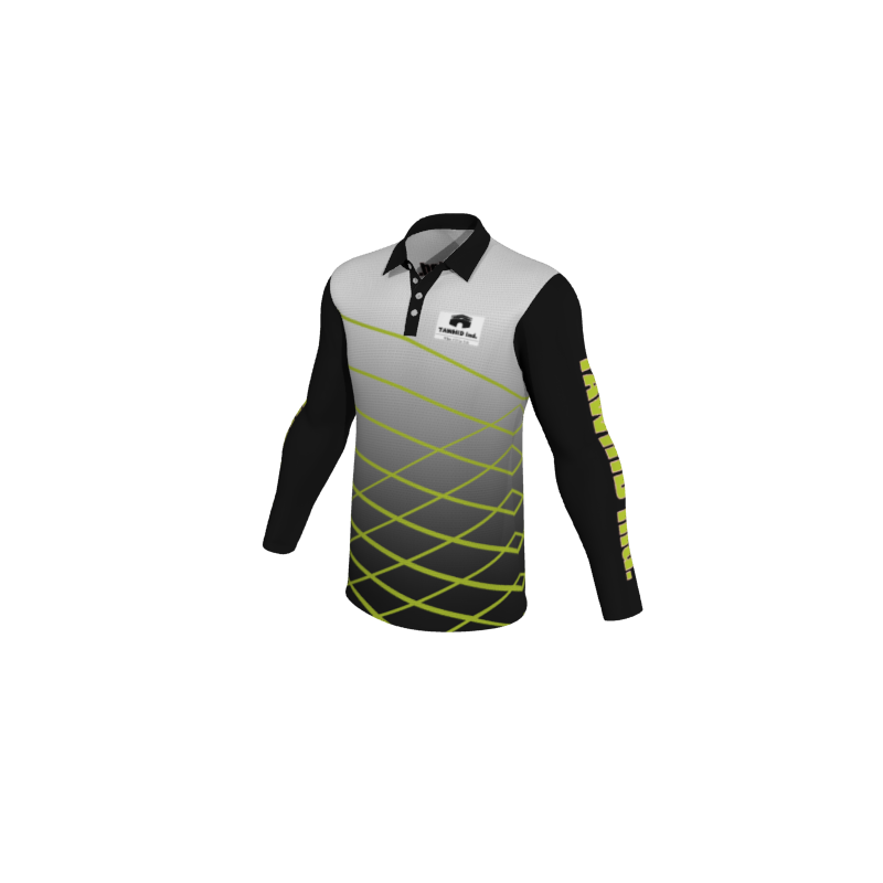 Design Your Own Polo Shirts 1.12 Mens Active Long Sleeve Polo. (x 5) - OTG - Create Custom Gear