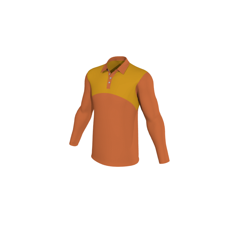 Design Your Own Polo Shirts 1.17 Mens Active Long Sleeve Polo. (x 5) - OTG - Create Custom Gear